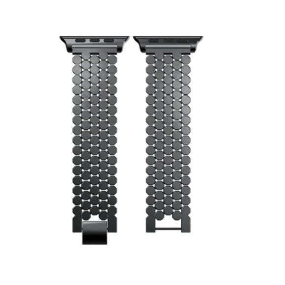 NEW Luxury Adjustable BLACK Stainless Steel Strap band For Apple Watch - Picture 6 of 7